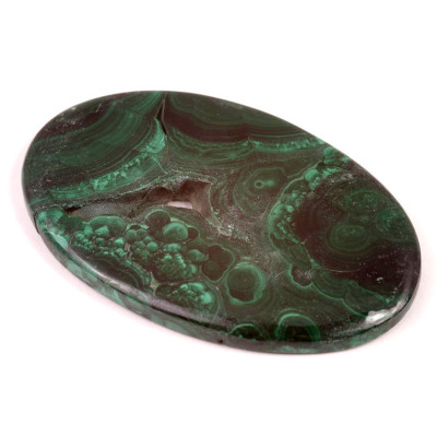 Cabochon Malachite Druzy No.4707 (71x43x6mm)