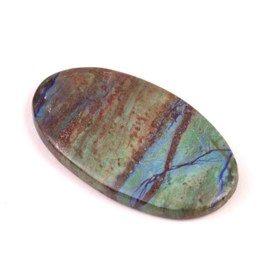 Cabochon Azurite Line No. 4735 (51x29x6mm)