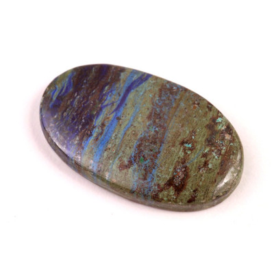 Cabochon Azurite Line No. 4743 (39x24x6mm)