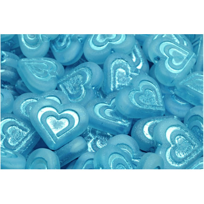 Heart in heart beads no. 2655 (14x16mm)