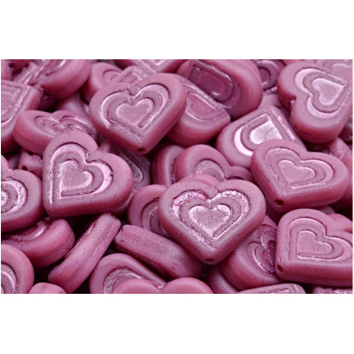 Heart in heart beads no. 2660 (14x16mm)