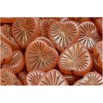 Kiwi Heart beads 18x18mm No. 2386 - 00030/54302/20003