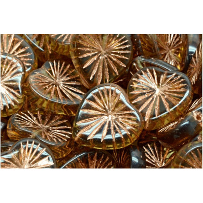 Kiwi Heart beads 18x18mm No. 2390 - 10210-54307