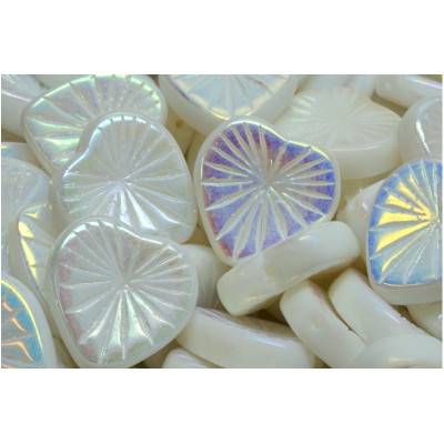 Kiwi Heart beads 18x18mm No. 2393 - 02010-28703