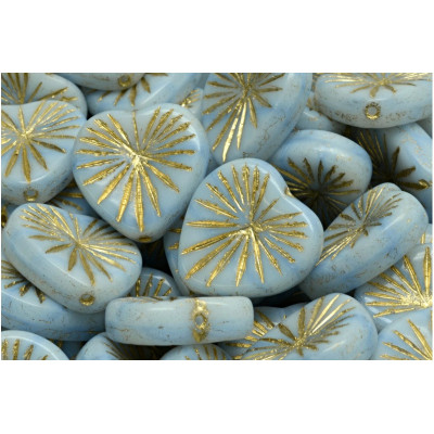 Kiwi Heart beads 18x18mm No. 4740 - 07304-54302