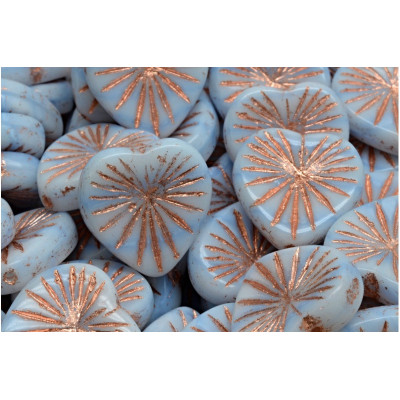 Kiwi Heart beads 18x18mm No. 4741 - 07304-54307