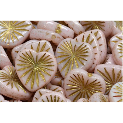 Kiwi Heart beads 18x18mm No. 4743 - 02010-54302-34304