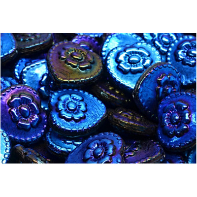 Heart with rose beads No. 2848 (17x17mm)