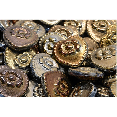 Heart with rose beads No. 2849 (17x17mm)