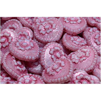 Heart with rose beads No. 2852 (17x17mm)