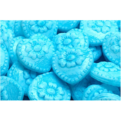 Heart with rose beads No. 2382 (17x17mm)