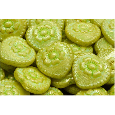 Heart with rose beads No. 2383 (17x17mm)