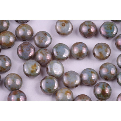 PRECIOSA Candy N. 15 White Alabaster, Picasso Blue