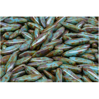 Czech Dagger beads 5x16 mm No. 2582 - 63030-86800