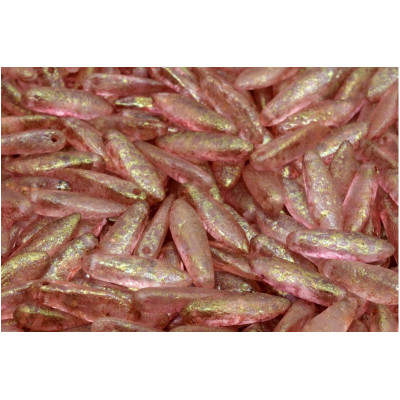 Czech Dagger beads 5x16 mm No. 2583 - 00030-ETCH-15495