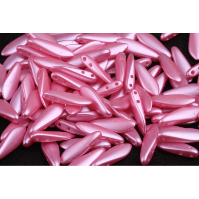 Czech glass two-hole dagger beads 5x16 mm 02010-25008