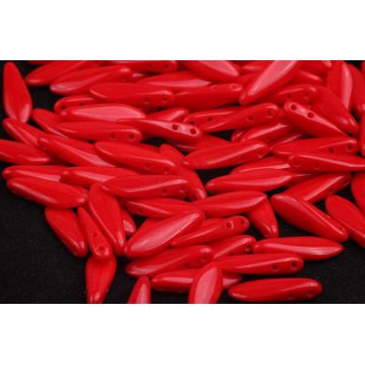 Czech glass two-hole dagger beads 5x16 mm 93200