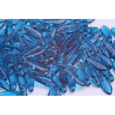 Czech glass two-hole dagger beads 5x16 mm 60080