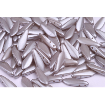 Czech glass two-hole dagger beads 5x16 mm 02010-25028