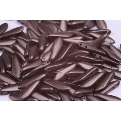 Czech glass two-hole dagger beads 5x16 mm 02010-25036