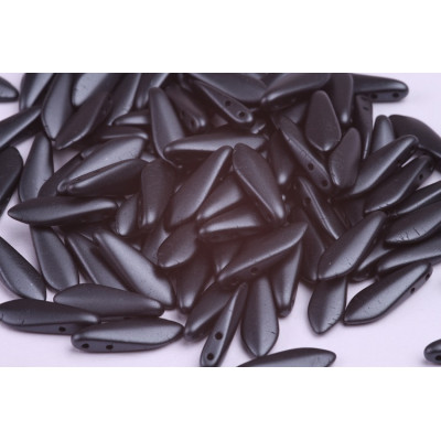 Czech glass two-hole dagger beads 5x16 mm 02010-25037