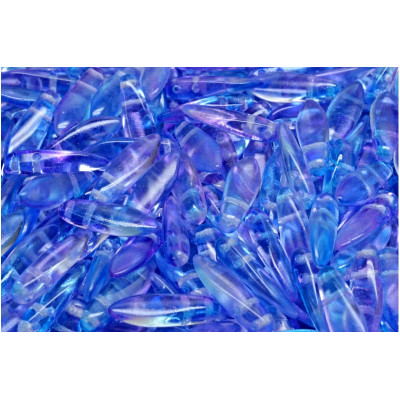 Czech glass two-hole dagger beads 5x16 mm 00030-48688