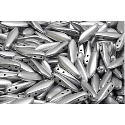 Czech glass two-hole dagger beads 5x16 mm 00030-01700