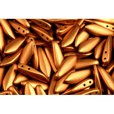 Czech glass two-hole dagger beads 5x16 mm 00030-01740