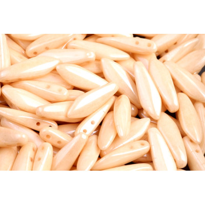 Czech glass two-hole dagger beads 5x16 mm 03000-14413