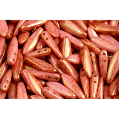 Czech glass two-hole dagger beads 5x16 mm 03000-14497