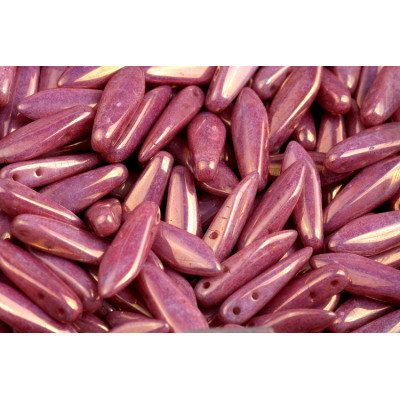 Czech glass two-hole dagger beads 5x16 mm 03000-14496