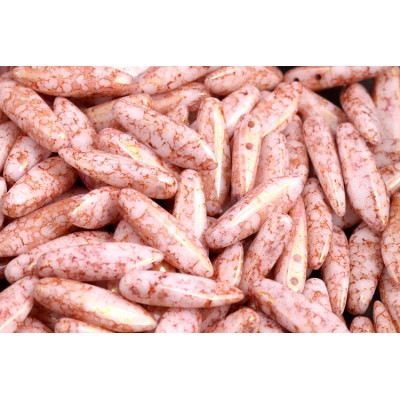 Czech glass two-hole dagger beads 5x16 mm 03000-15495