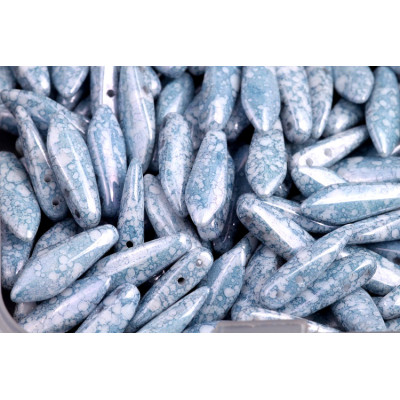 Czech glass two-hole dagger beads 5x16 mm 03000-15464