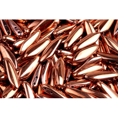 Czech glass two-hole dagger beads 5x16 mm 00030-27100