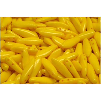 Czech glass two-hole dagger beads 5x16 mm 02020-33045