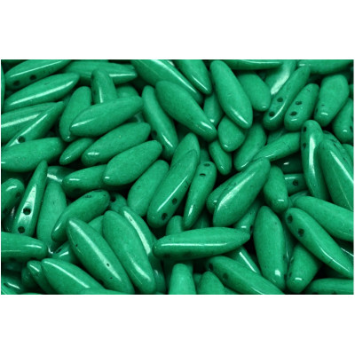 Czech glass two-hole dagger beads 5x16 mm 02020-33272