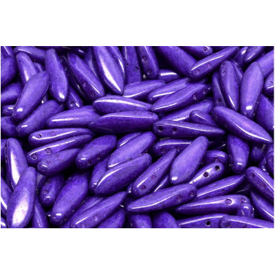 Czech glass two-hole dagger beads 5x16 mm 02020-34273