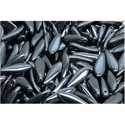 Czech glass two-hole dagger beads 5x16 mm 23980-14400