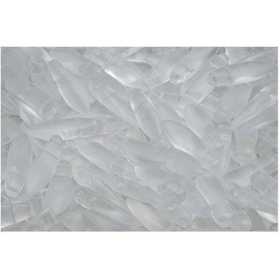 Czech glass two-hole dagger beads 5x16 mm 00030-84100