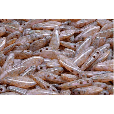 Czech glass two-hole dagger beads 5x16 mm 00030-86800-33304