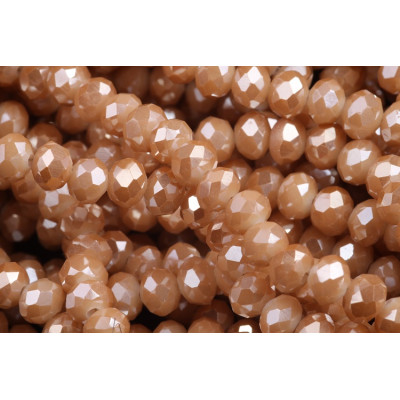 Faceted rondelle glass beads 1530 (6x5 mm)