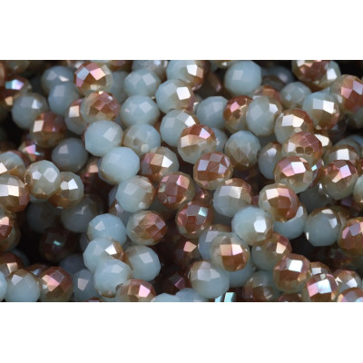 Faceted rondelle glass beads 1532 (6x5 mm)
