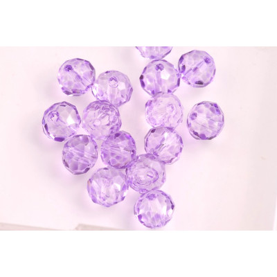 Faceted rondelle glass beads 2108 (8x6 mm)