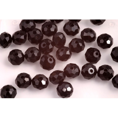 Faceted rondelle glass beads 2110 (8x6 mm)