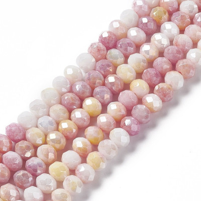 Faceted rondelle glass beads 3930 (8x6 mm)