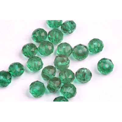 Faceted rondelle glass beads 3941 (8x6 mm)