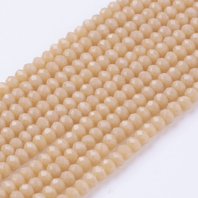 Faceted rondelle glass beads 5512 (3x2 mm)