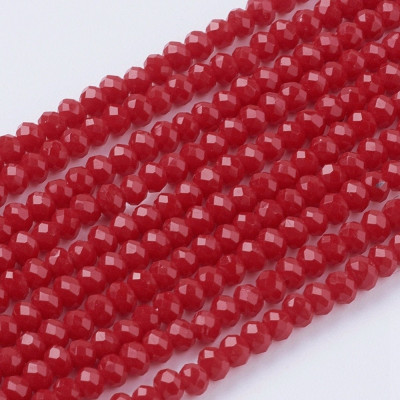 Faceted rondelle glass beads 5514 (3x2 mm)