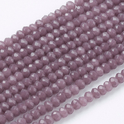Faceted rondelle glass beads 5515 (3x2 mm)