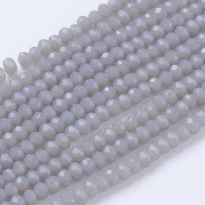 Faceted rondelle glass beads 5522 (3x2 mm)